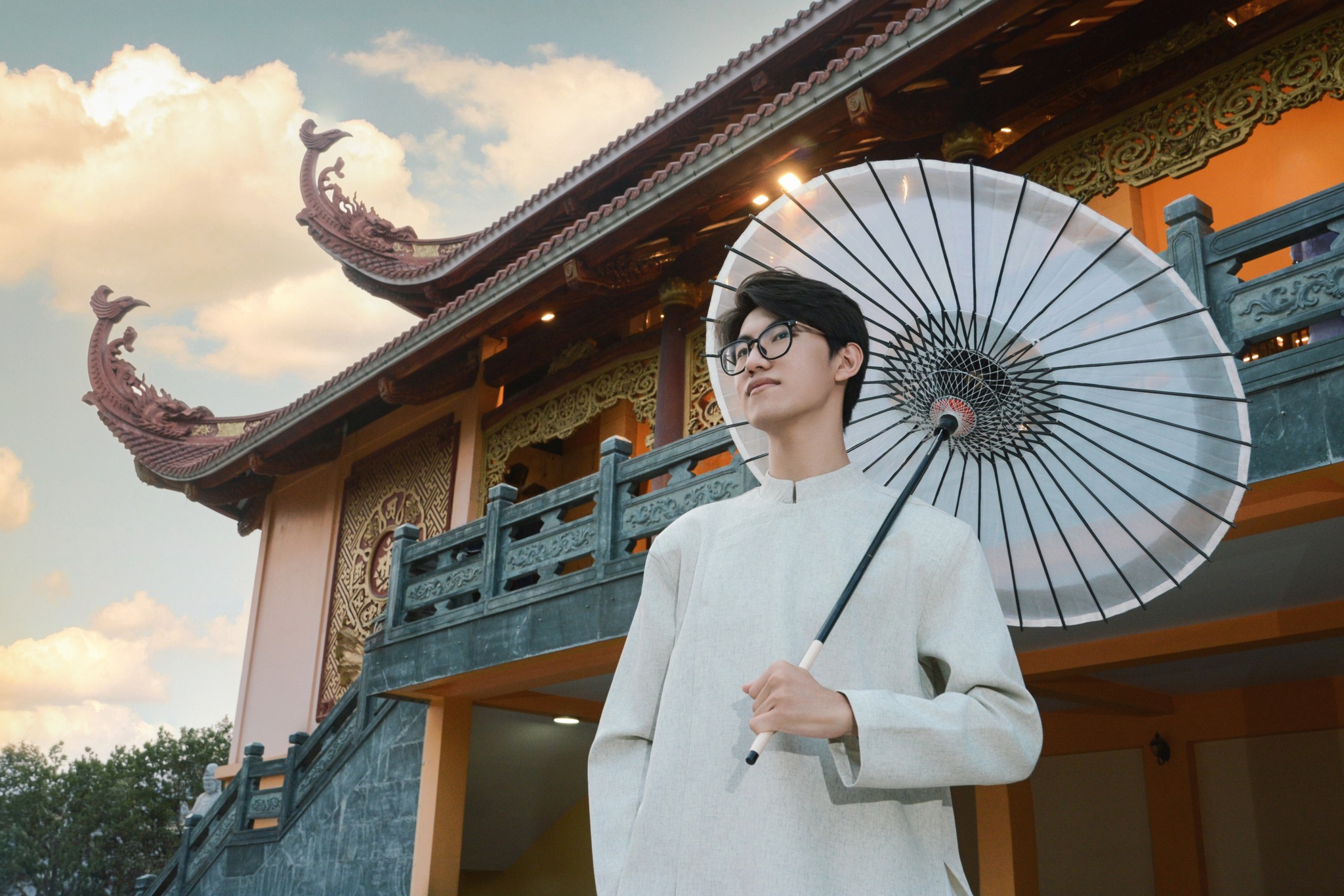 Traditional Vietnamese portrait